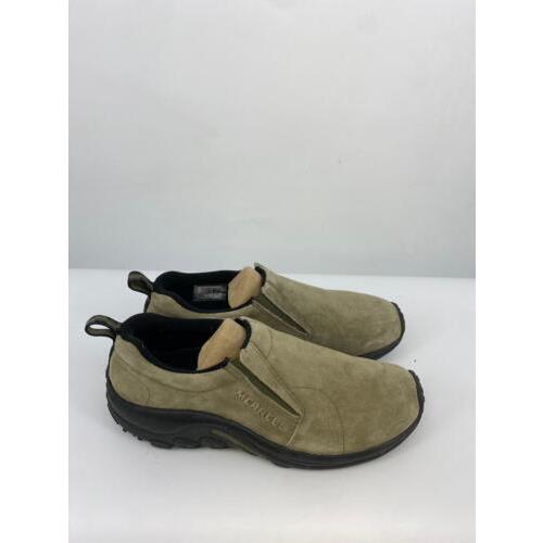 Merrell Men Jungle Moc Dustyolive Green Slipon Leather Shoe Comfortbale J71443 Size 11.5