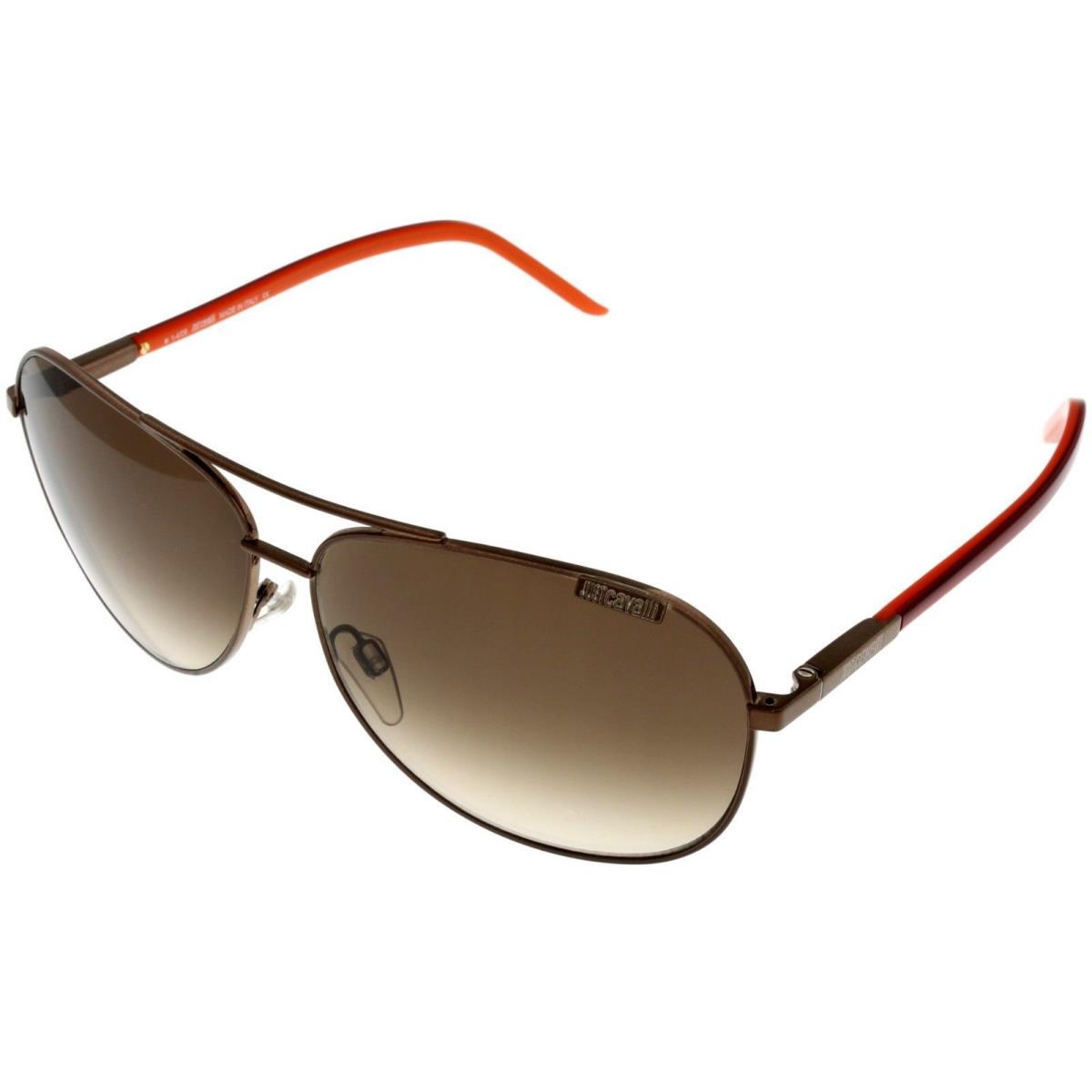 Just Cavalli Sunglasses Unisex Bronze Red Aviator Brown JC 155S 643