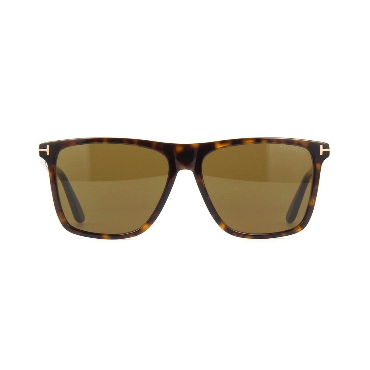 Tom Ford Fletcher FT 0832 Dark Havana/brown 52J Sunglasses - Frame: Dark Havana, Lens: Brown