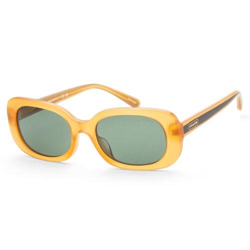 Coach Women`s HC8358U-571282 Fashion 54mm Milky Amber Sunglasses