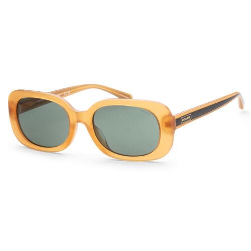 Coach Women`s HC8358F-571282 Fashion 56mm Milky Amber Sunglasses