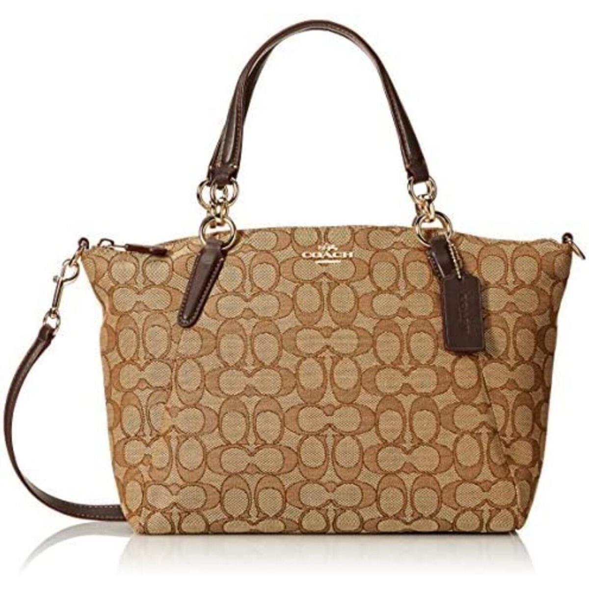 Coach Women`s Small Kelsey Satchel Khaki/brown Below Retail