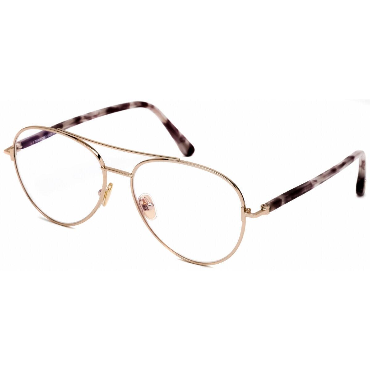 Tom Ford FT5684-B 28A Shiny Rose Gold/smoke 55mm Eyeglasses