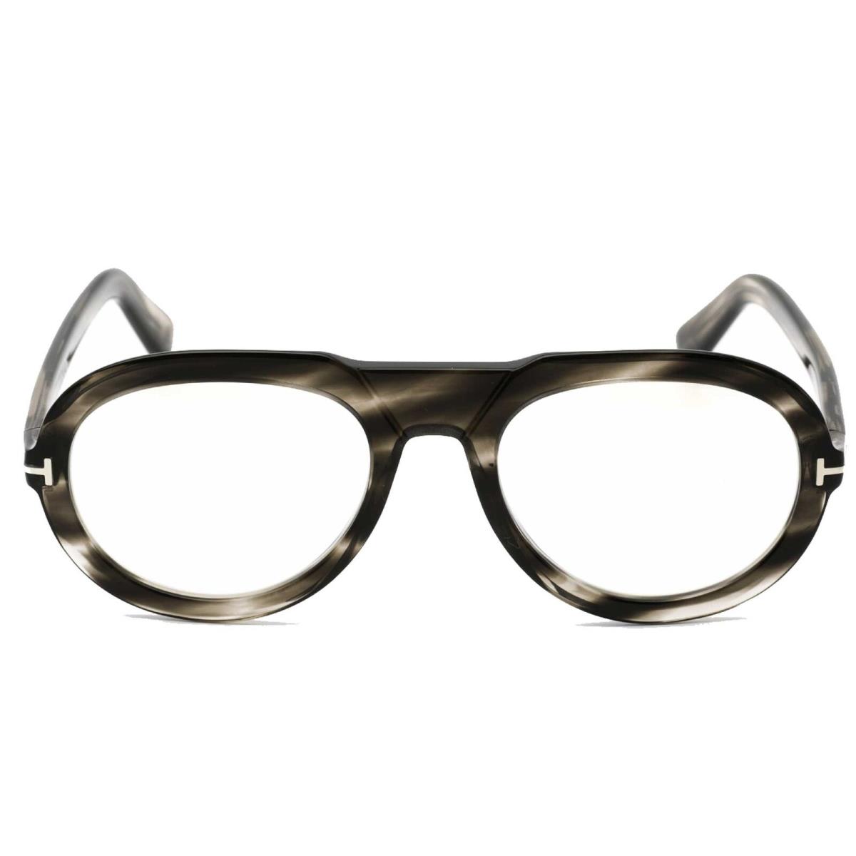 Tom Ford Men`s Eyeglasses Havana/other Pilot Full-rim Plastic Frame FT5756-B 056