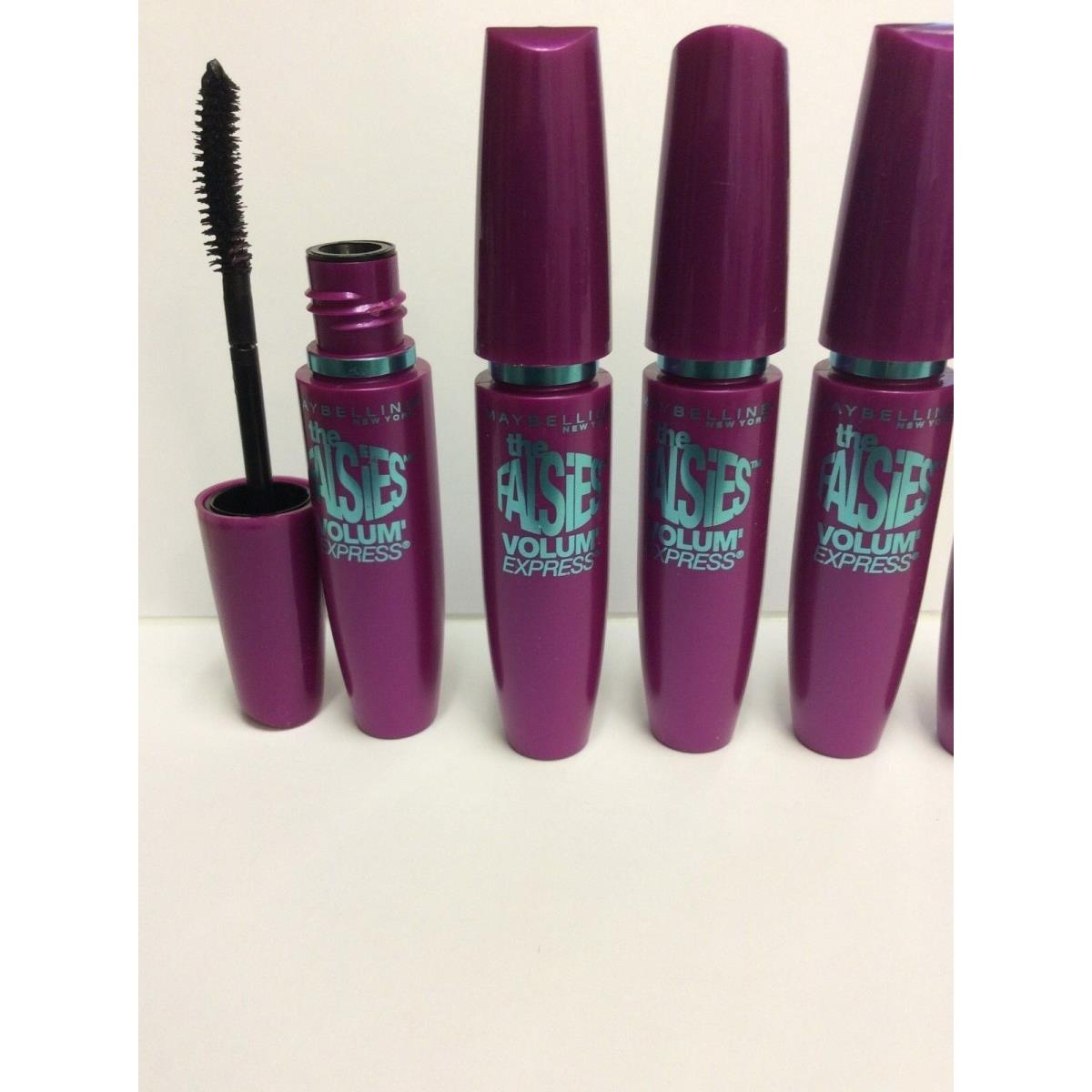 10 X Maybelline Volum` Express The Falsies Mascara Washable Very Black Uncarded