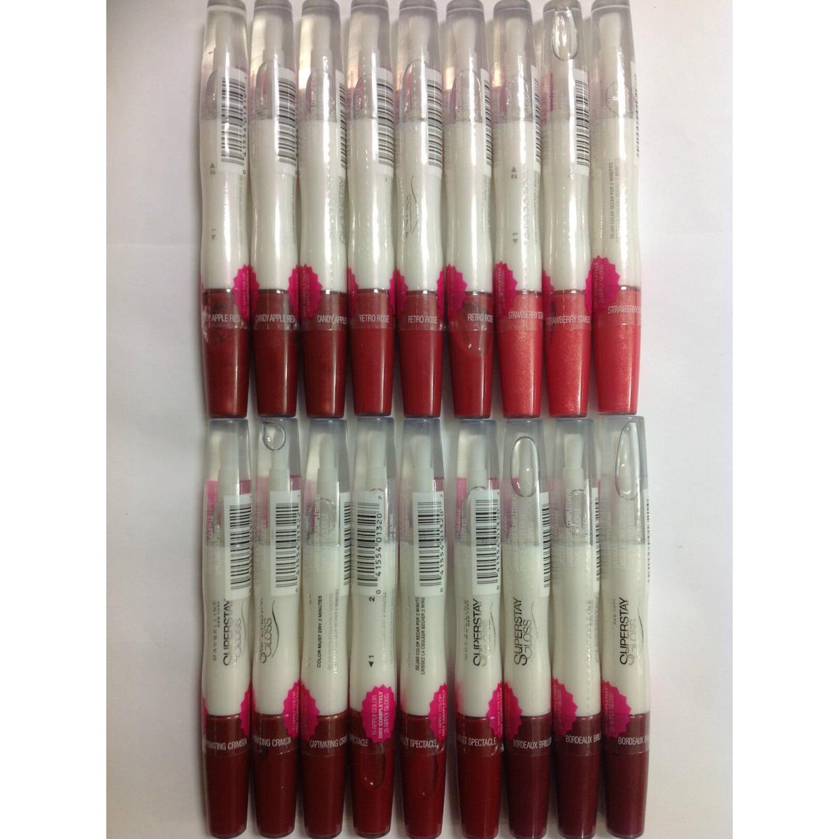 24 X Maybelline Superstay Lip Gloss Assorted 6 Colors New