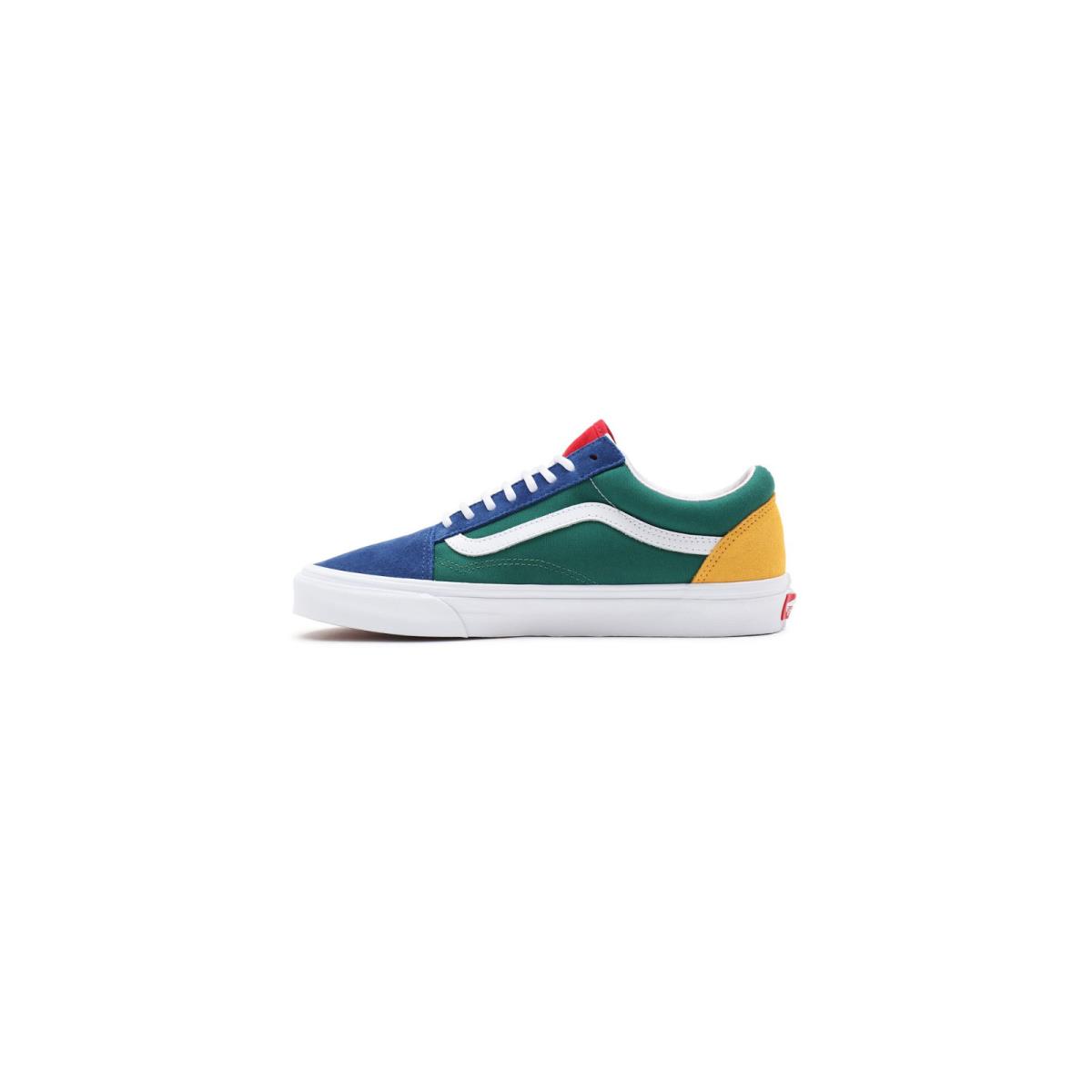 Vans Yacht Club Old Skool VN0A38G1R1Q Men`s Blue/green/yellow Sktae Shoes NR1238