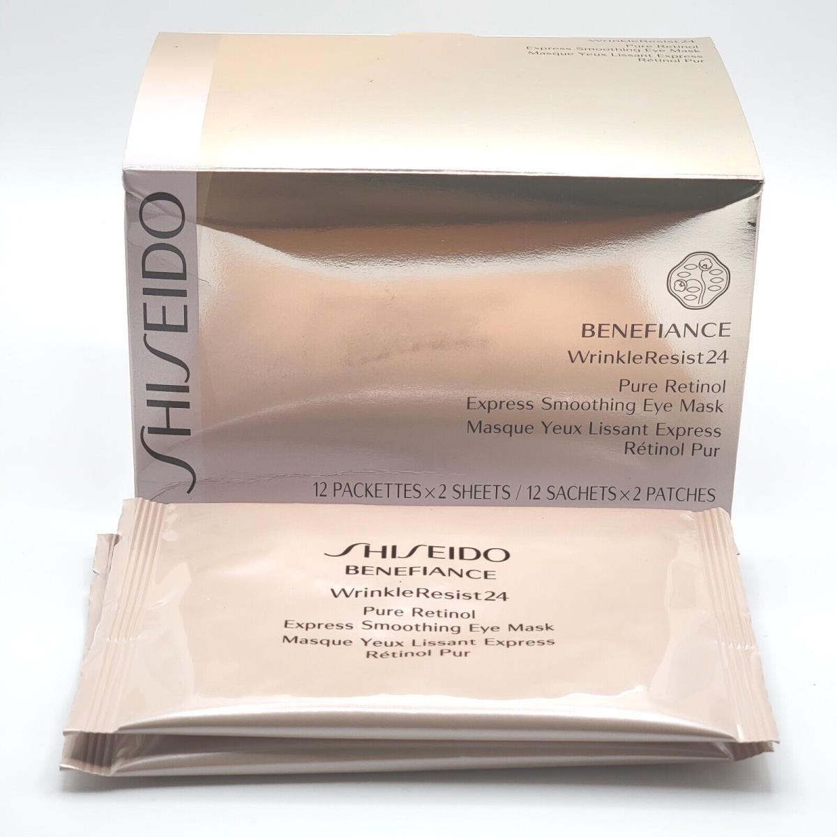 Shiseido Benefiance WrinkleResist24 Pure Retinol Express Eye Mask 12x2 Full Size