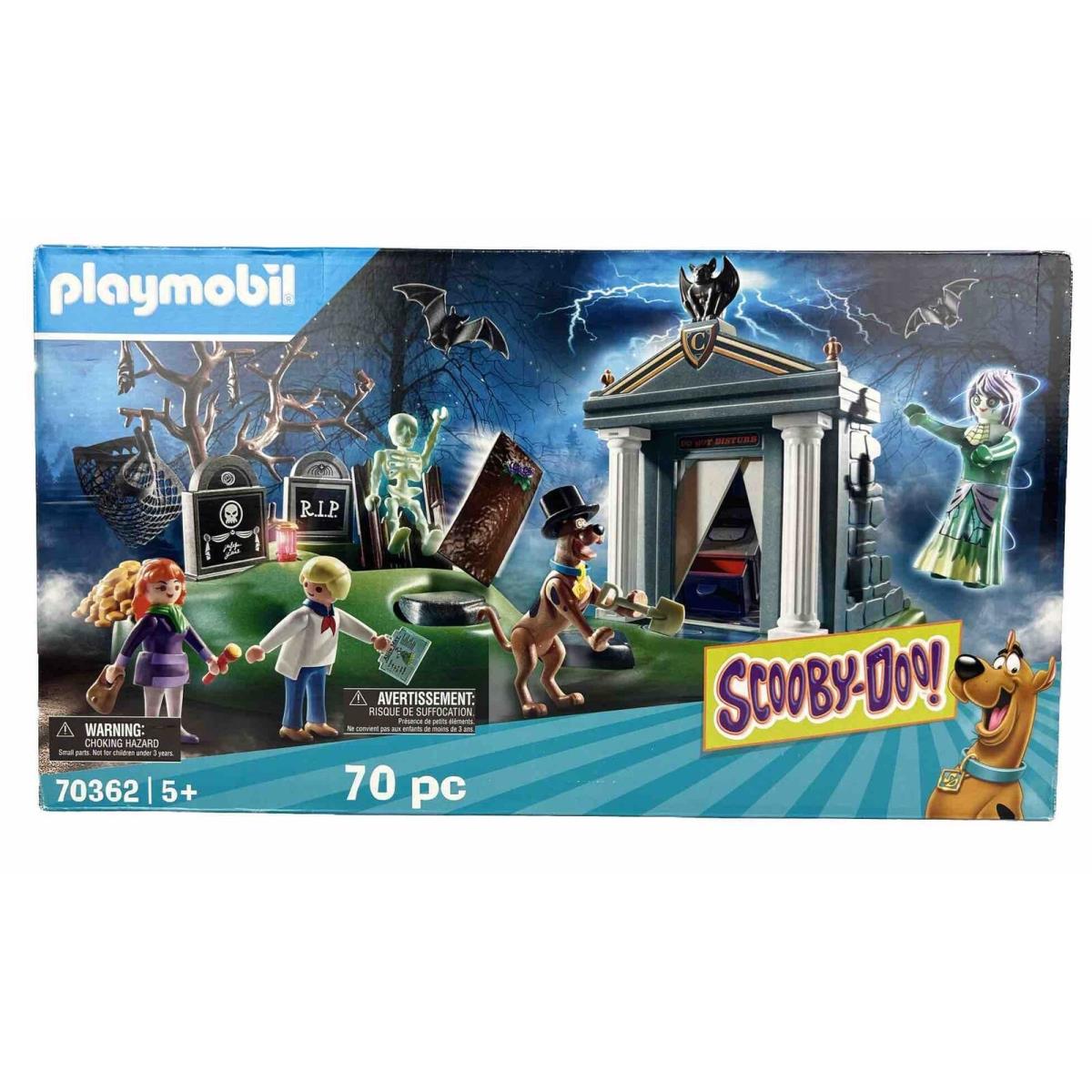 Playmobil Scooby Doo Daphne Fred Cemetery Play Set 70362 70 Piece BB