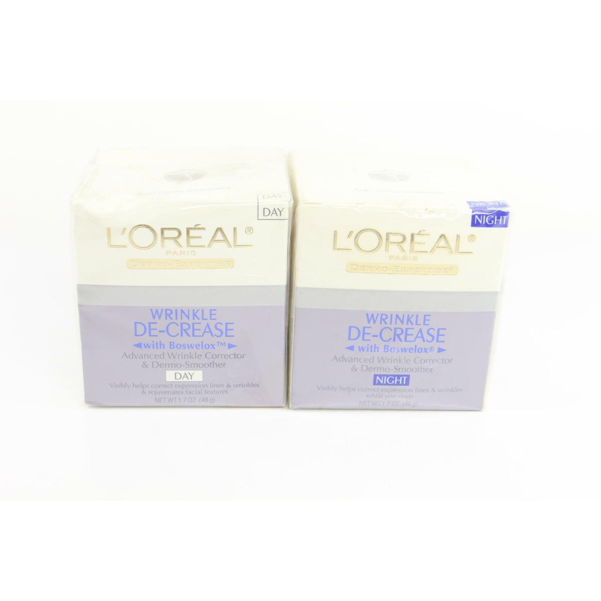 L`oreal Wrinkle De-crease with Boswelox Day + Night Set 1.7 oz