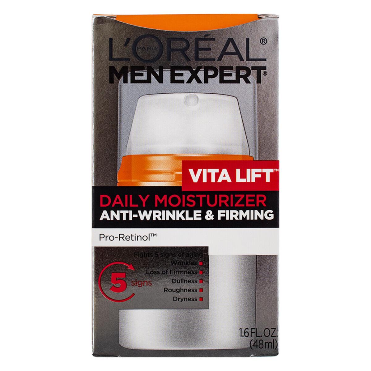 5 Pack L`oreal Paris Men Expert Vita Lift Daily Moisturizer Anti-wrinkle - Orange