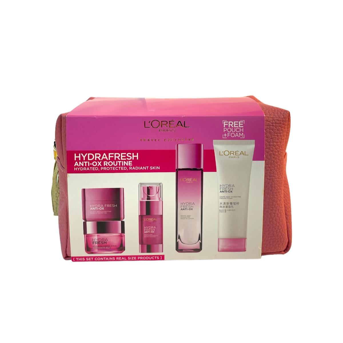 L`oreal Hydrafresh Travel Exclusive 5Kit Anti-ox Routine As Seen In Pictures