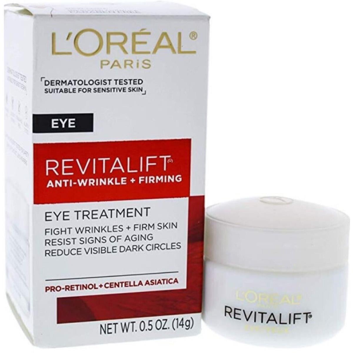 L`oreal Revitalift Complete Eye Anti-wrinkle Firming 0.5 oz Pack of 6