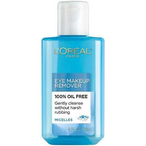 Loreal Refreshing Eye Makeup Remover Oil Free Refreshes Eyes Gentle 4oz 8 Pack