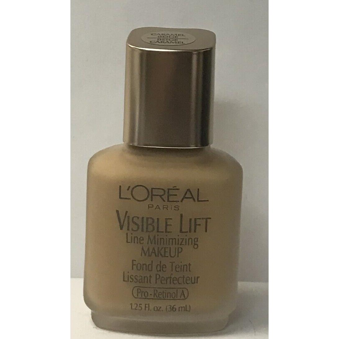 12 L`oreal Paris Visible Lift Line Minimizing Makeup Caramel Beige 1.25 oz