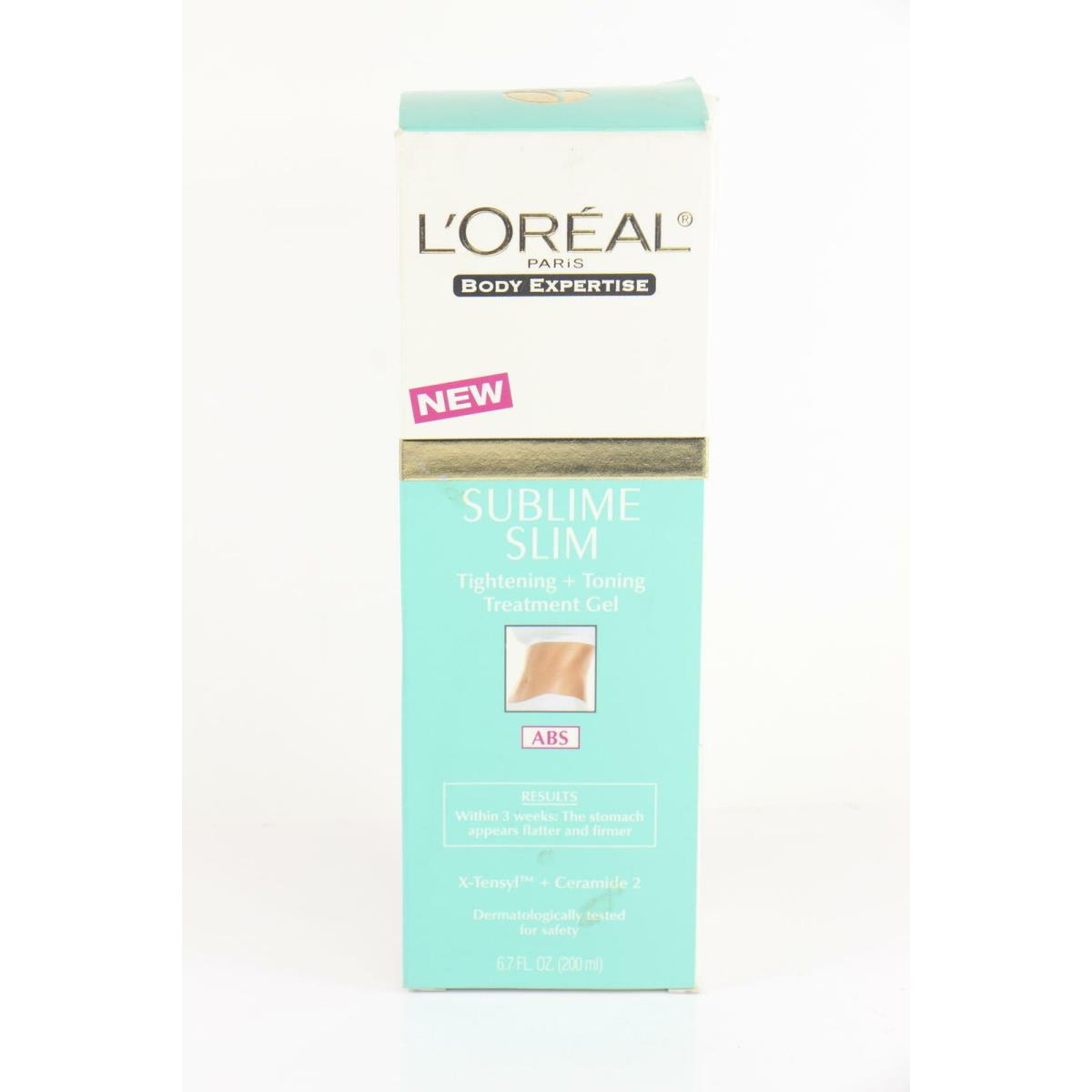 2 Pack L`oreal Sublime Slim Tightening + Toning Treatment Gel Abs 6.7 fl oz U22C