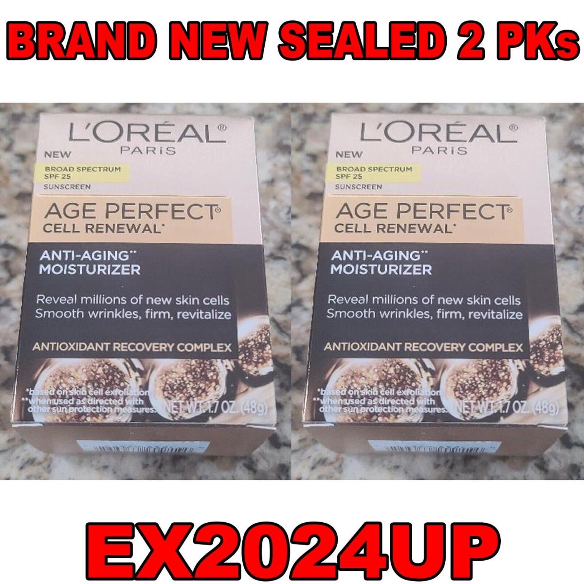 L`oreal Paris Age Perfect Cell Real Anti-aging Moisturizer SPF25 2pks