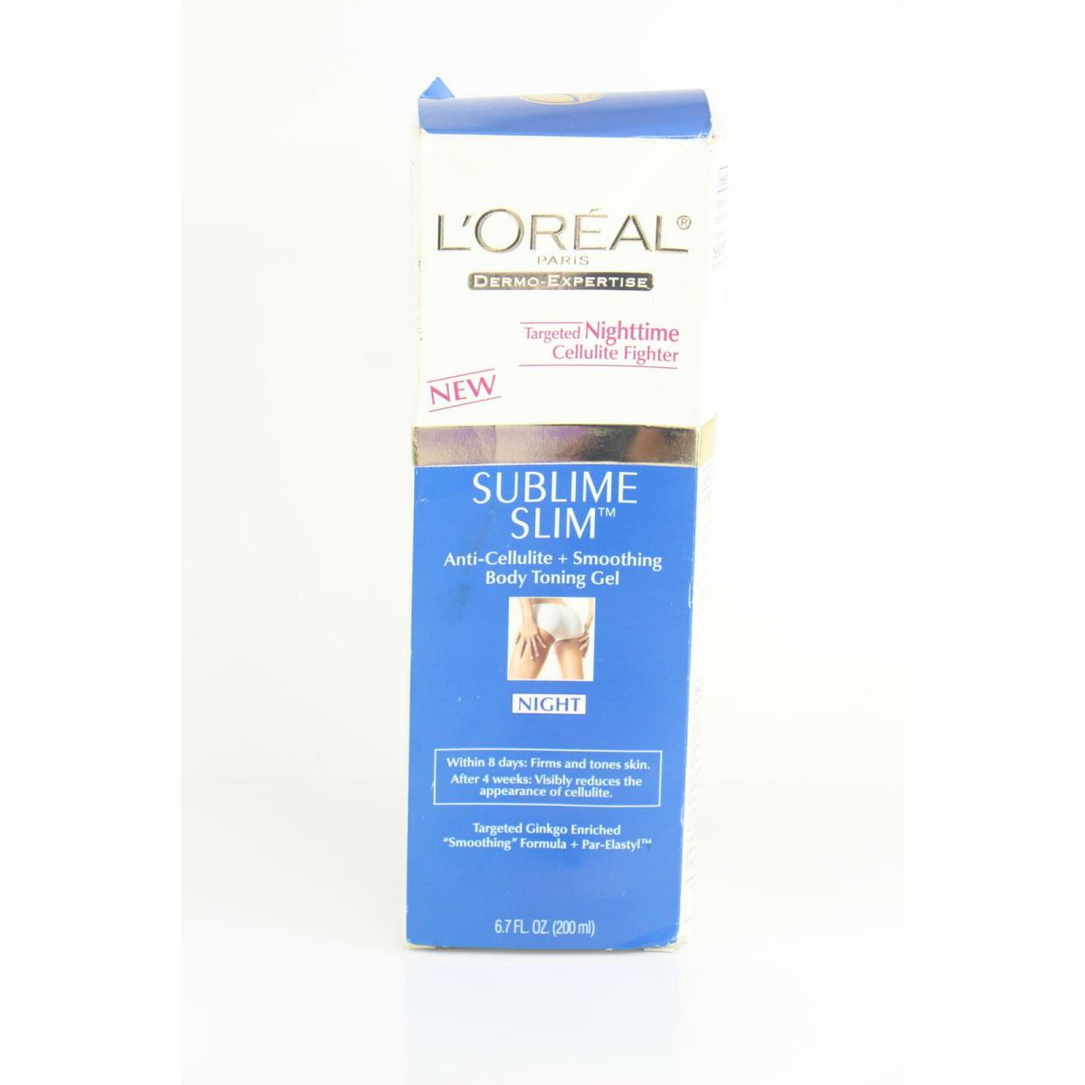 2 Pack Loreal Sublime Slim Anticellulite Smooth Body Toning Gel Night 6.7oz U60B