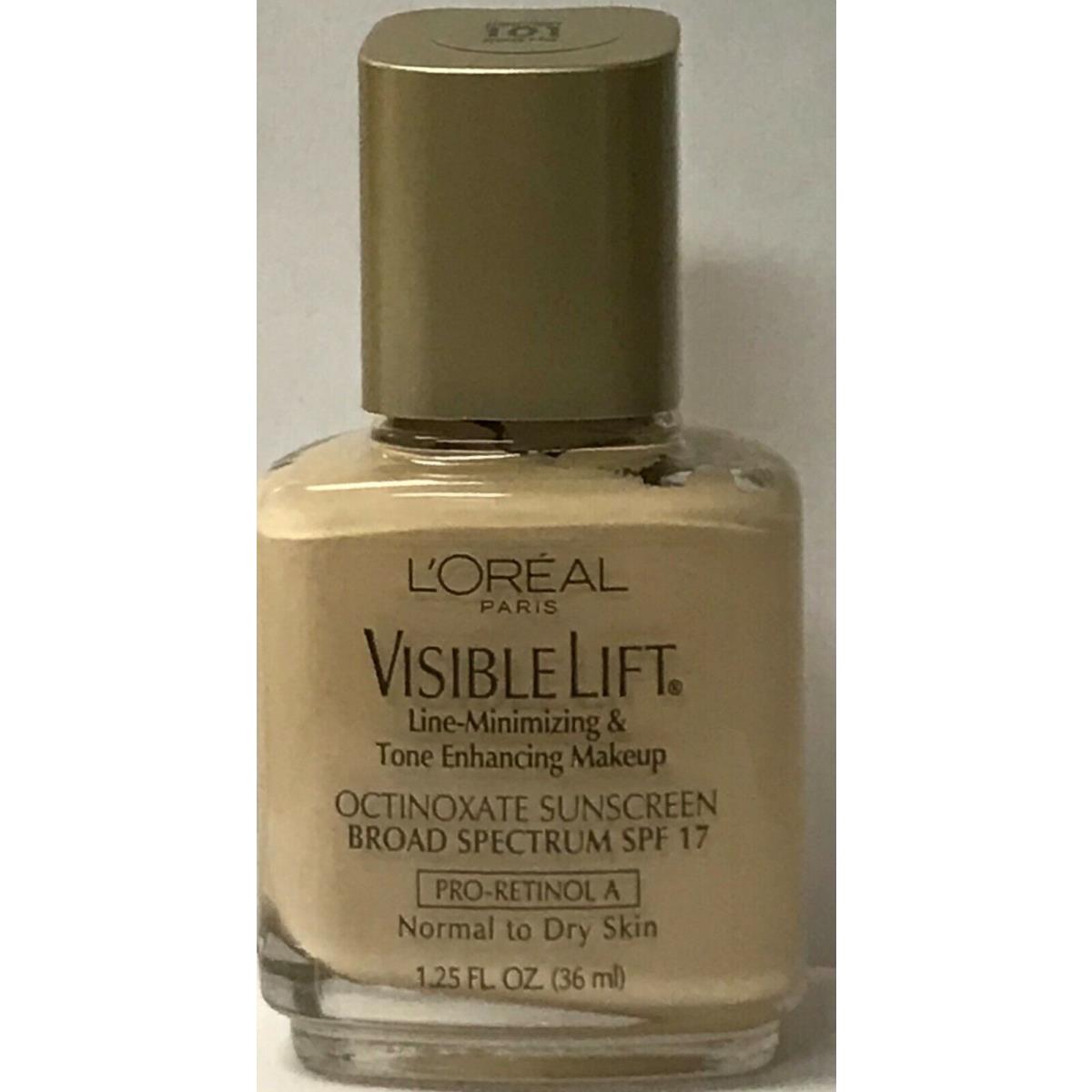 72 L`oreal Paris Visible Lift Line Minimizing Makeup Light Ivory 101 1.25 oz