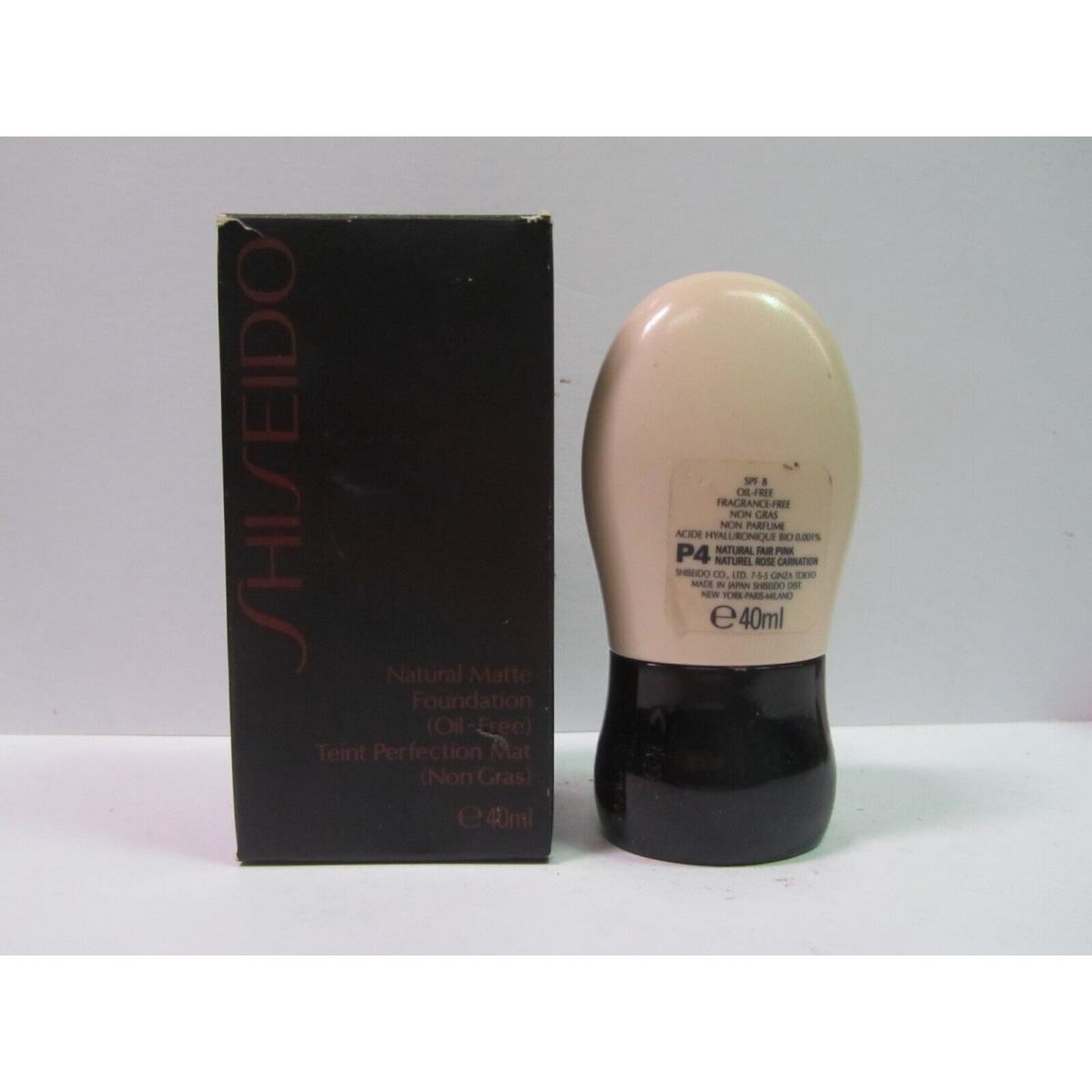 Shiseido Natural Matte Foundation Oil Free 40 ml Spf 8 Natural Fair Pink Rare