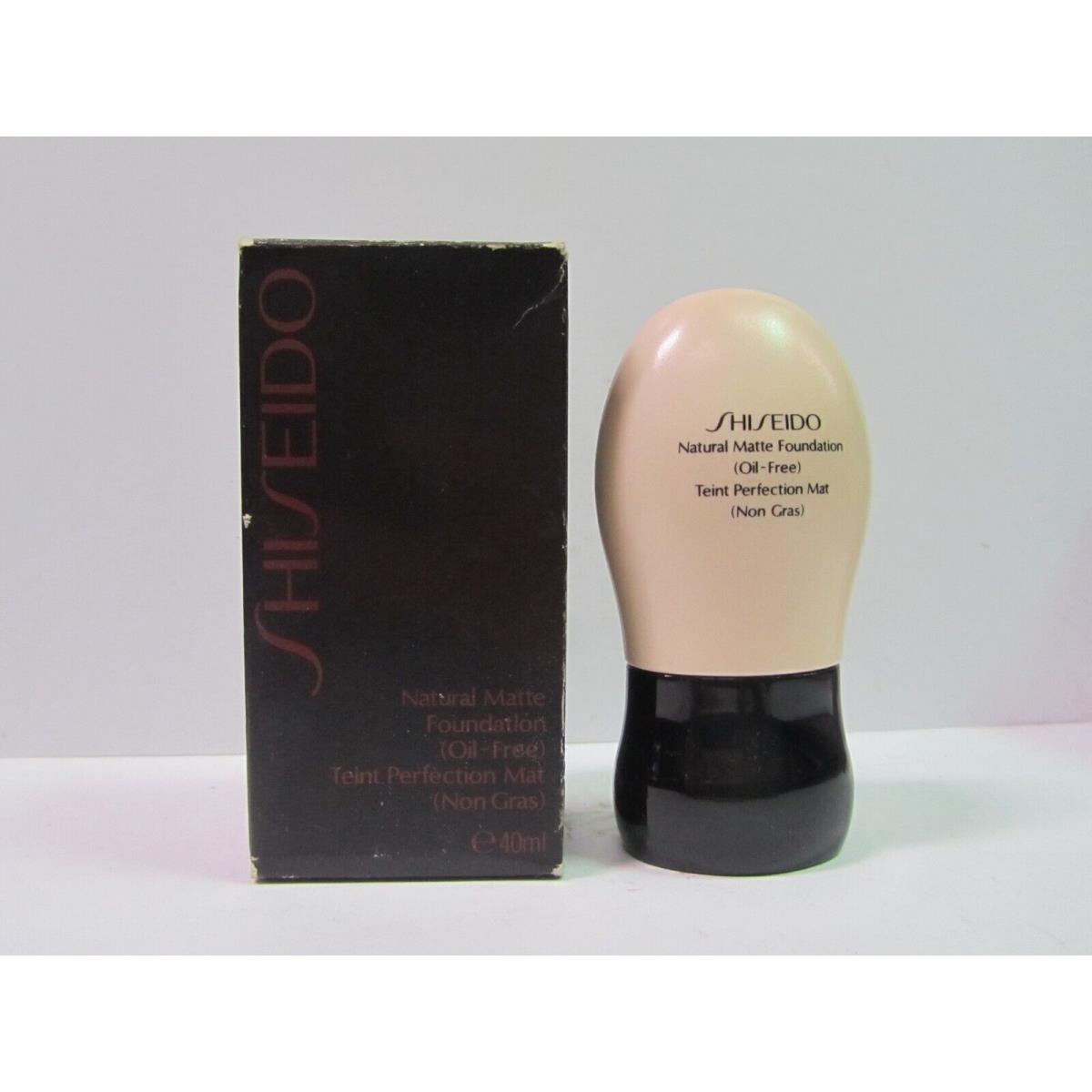 Shiseido Natural Matte Foundation Oil Free 40 ml Spf 8 Natural Deep Beige Rare