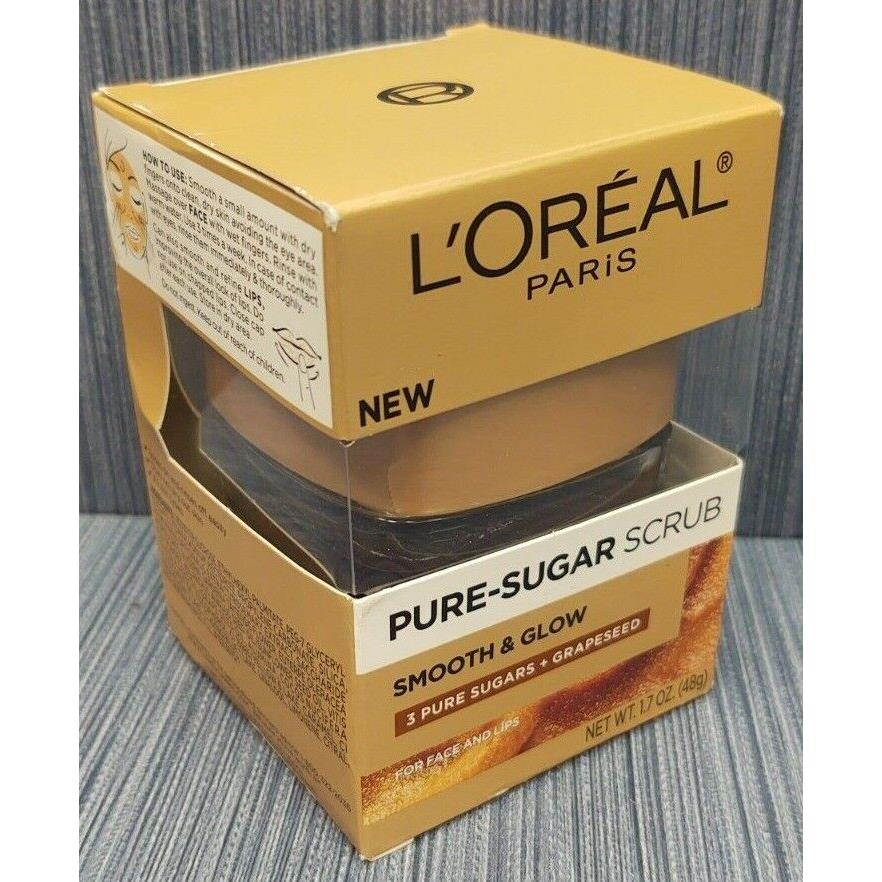 24 x L`oreal Paris Pure-sugar Scrub Smooth Glow 3 Sugars + Grapeseed