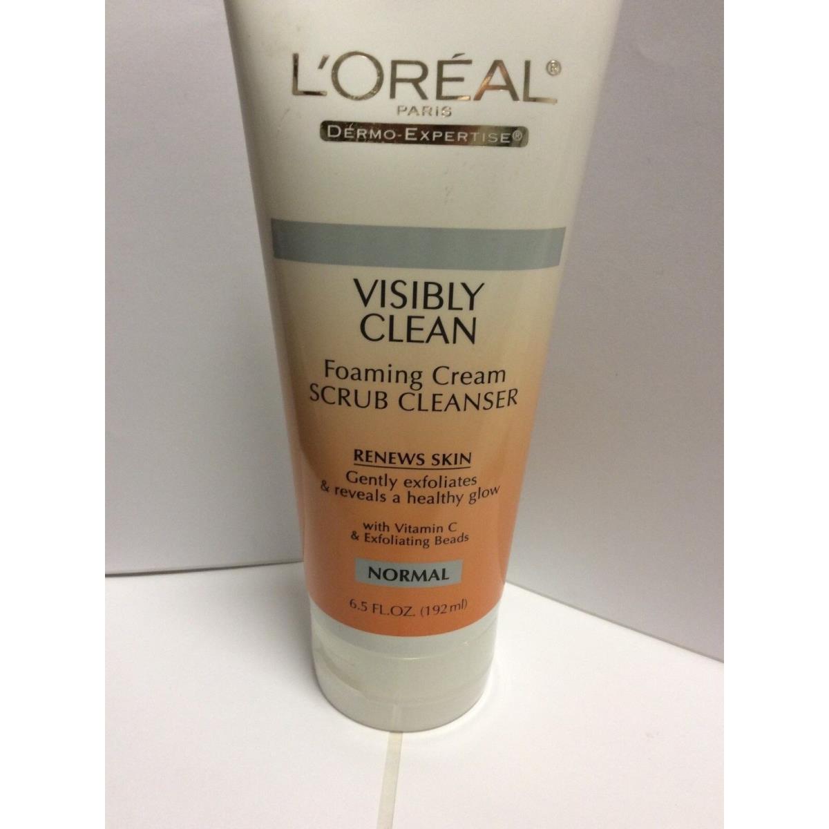 24 X L`oreal Visibly Clean Foaming Cream Scrub Cleanser For Normal Skin 6.5 oz