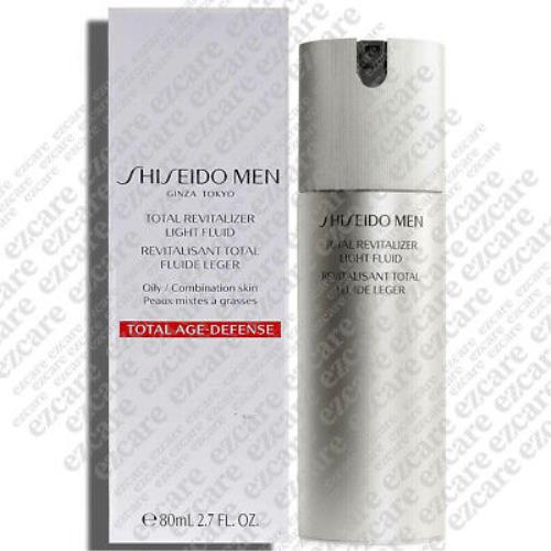 Shiseido Men Total Revitalizer Light Fluid 2.7fl.oz/80ml -free Usa Shipping