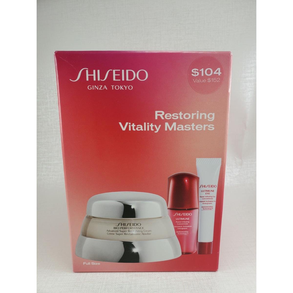 Sets Shiseido Ginza Tokyo Restoring Vitality Masters