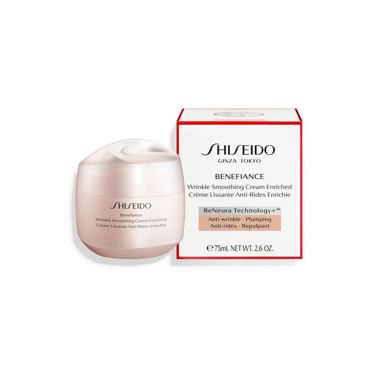 Shiseido Benefiance Wrinkle Smoothing Cream Enriched - Size 75mL / 2.6 Oz