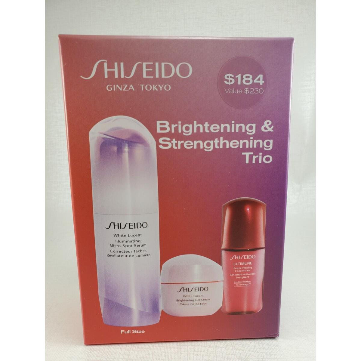 Shiseido Ginza Tokyo Brightening Strengthening Trio Gift Set