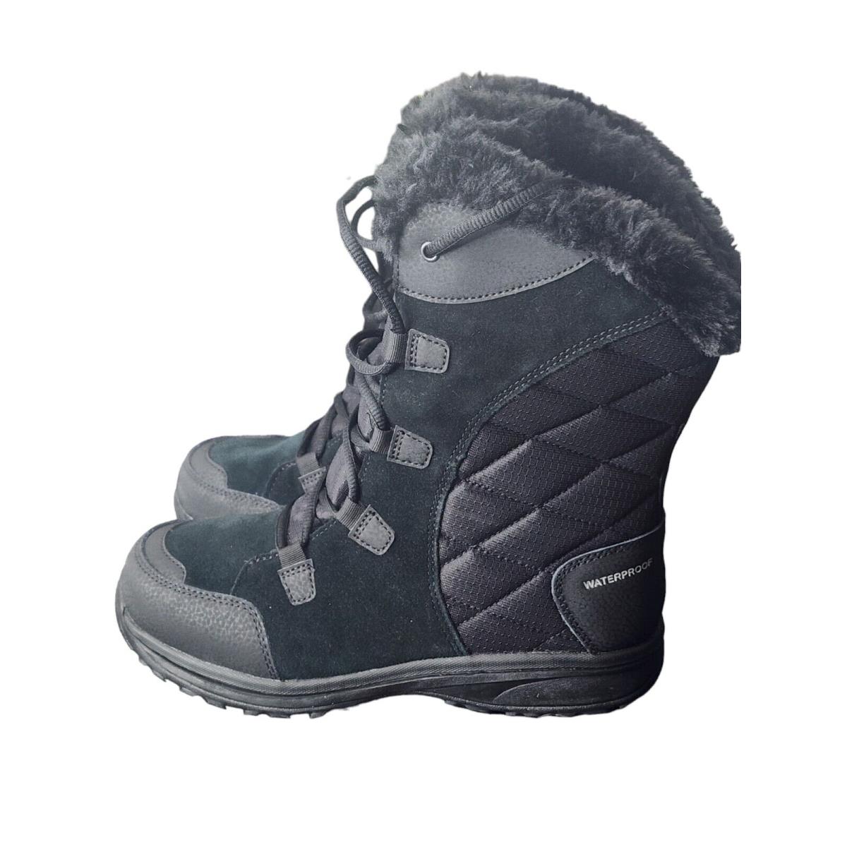 Columbia 1554171 Ice Maiden II Women Waterproof Winter Boots 9US Black W/ Box - Gray, Black