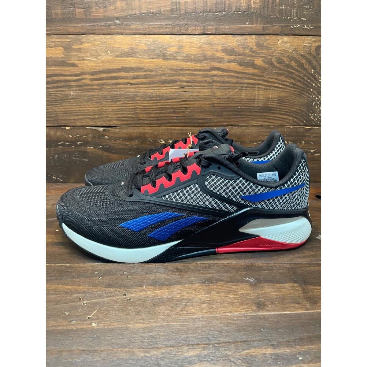 Reebok Nano X2 Men Crossfit Fitness Training Shoe Black Red Blue IF8167