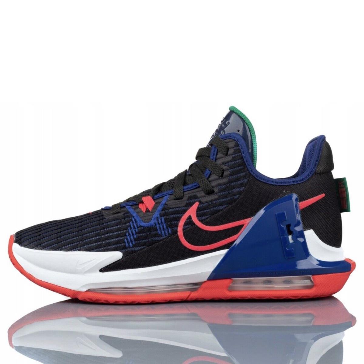 Nike Lebron Witness VI Men s Basketball Shoes Athletic Black Blue Sneaker 005
