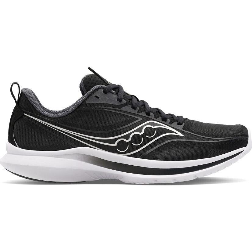 Men`s Saucony Kinvara 13 Running Shoes Black / Silver Sz 9.5 S20723-05