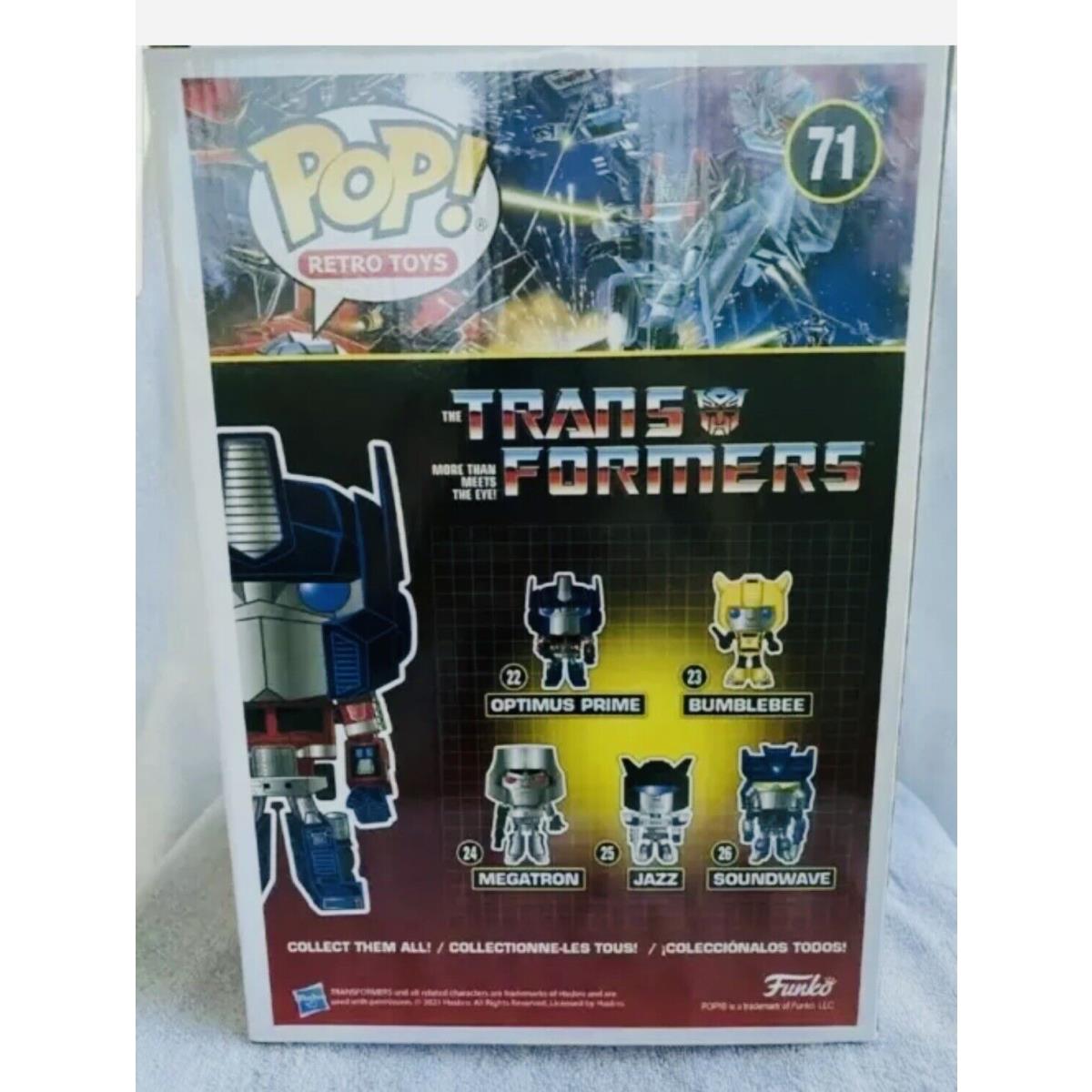 Funko Pop Jumbo 71 Retro Toys Transformers Optimus Prime 10 Walmart Exclusive