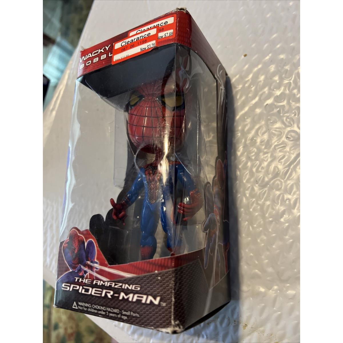 Funko Wacky Wobbler Marvel Amazing Spider-man Bobble-head Toy Box Has Wear