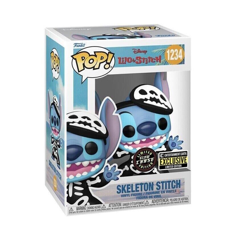 Funko Pop Disney Lilo Stitch 1234 - Skeleton Stich Glow Chase - Exclusive