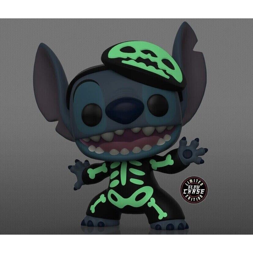 Funko Pop Disney Lilo Stitch 1234 - Skeleton Stich Glow Chase - Exclusive