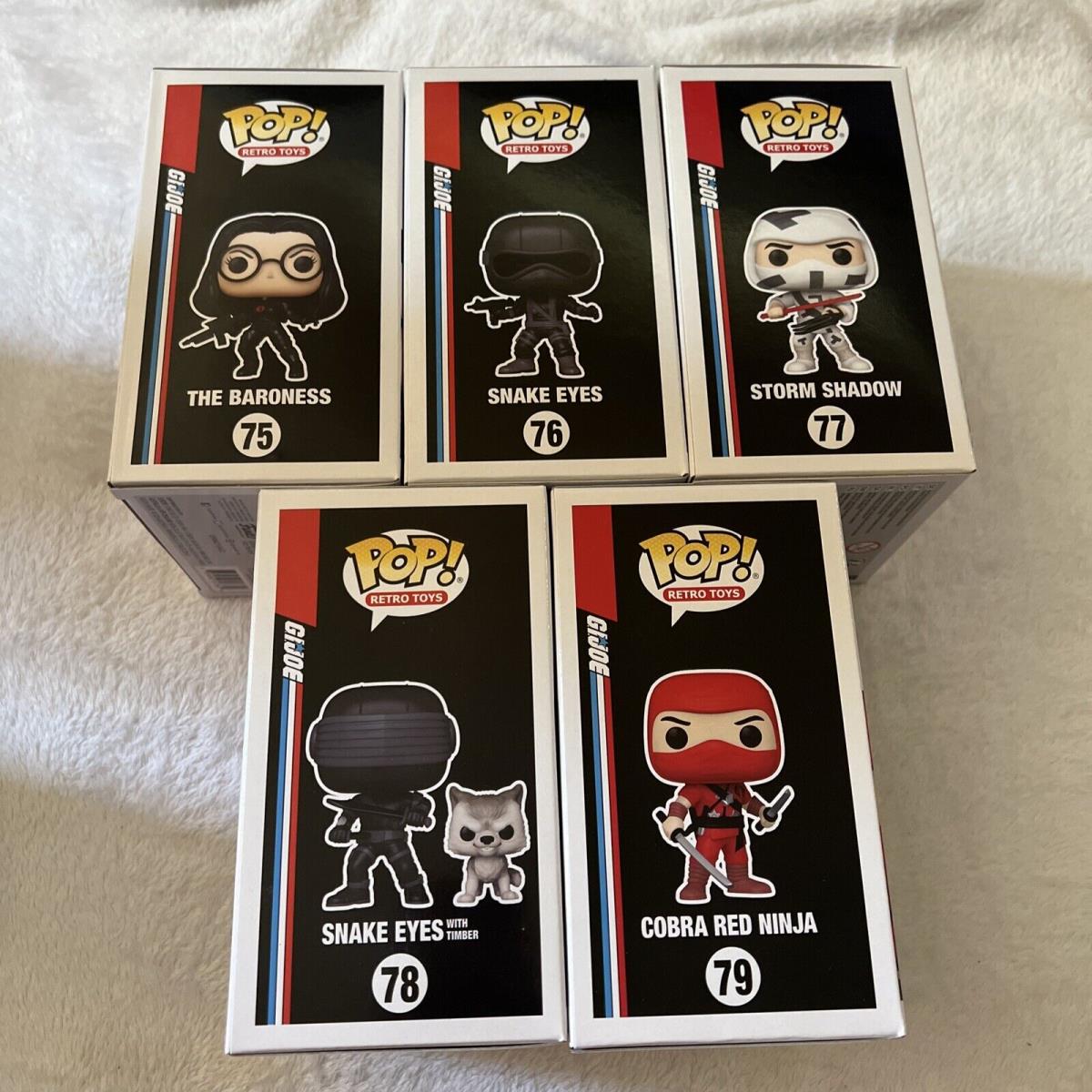 Funko Pop Retro Toys Gi Joe Set Of 5