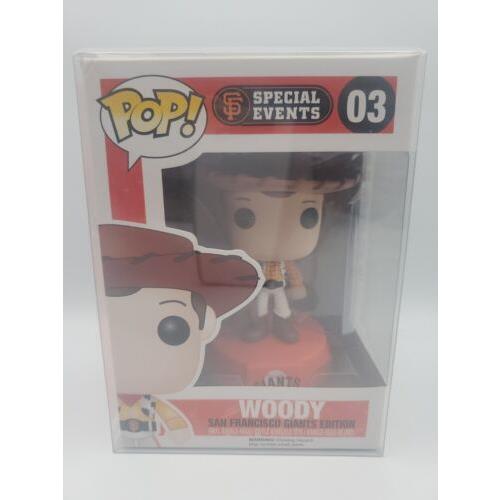 Funko Pop Toy Story Woody SF Giants Edition Special Events 2014 03 W/protector