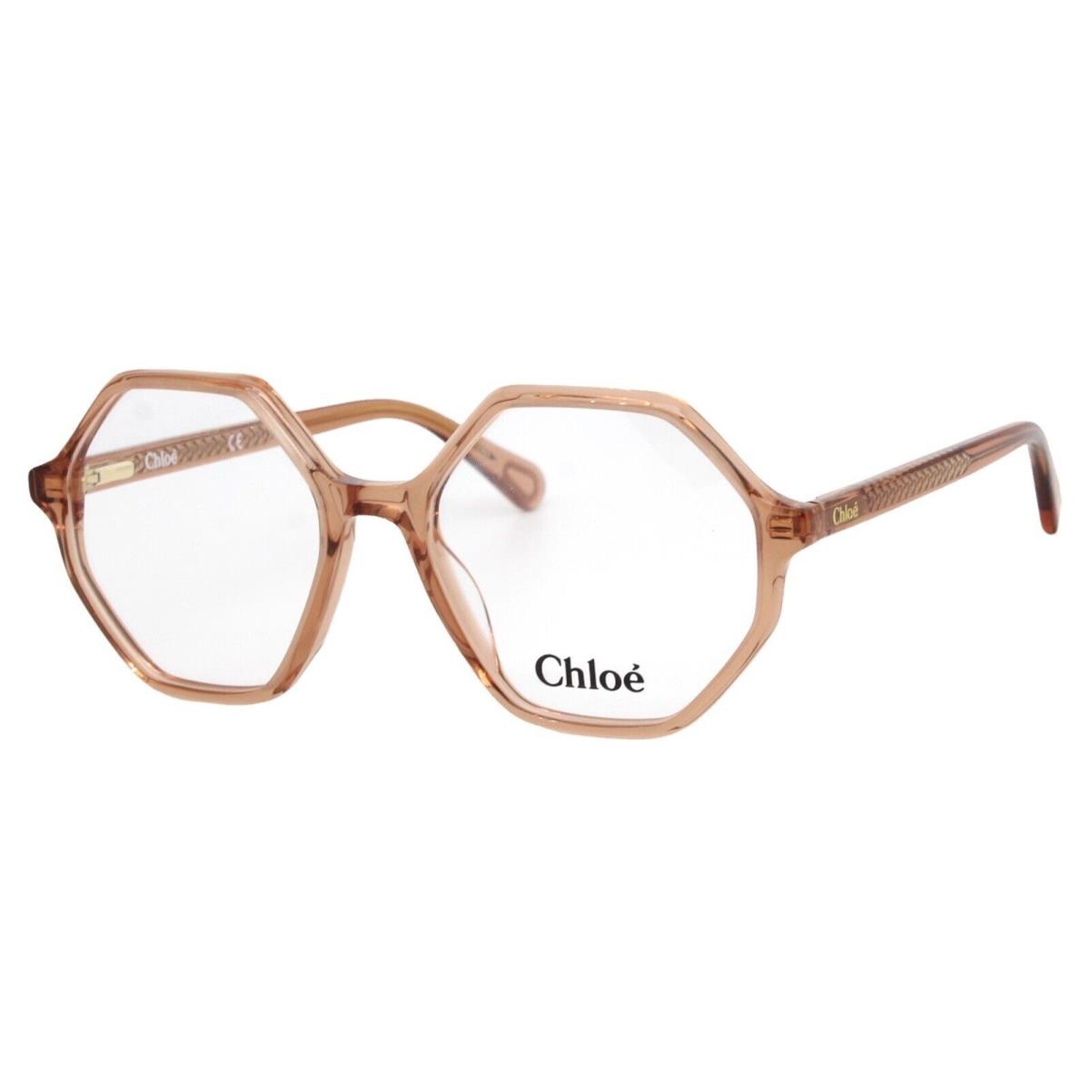 Chloe 0005O 003 Transparent Orange Kids Teens Plastic Eyeglasses 49-16-130 Wcase