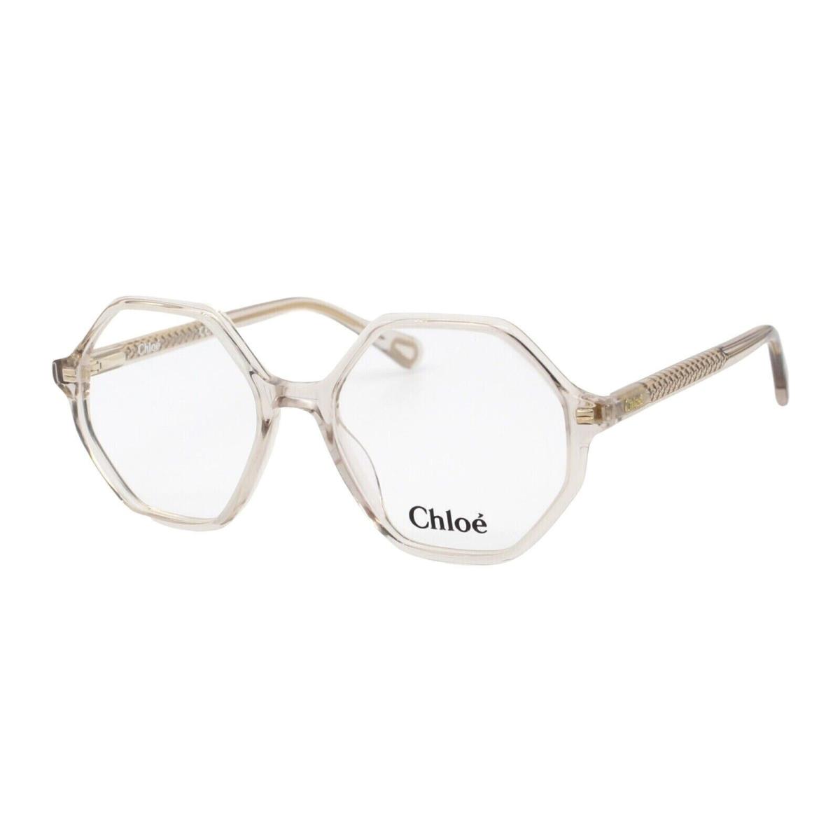 Chloe 0005O 002 Transparent Kids Teens Plastic Eyeglasses 49-16-130 W/case