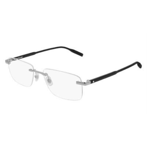 Montblanc MB0088O Eyeglasses Men Black Rectangle 56mm