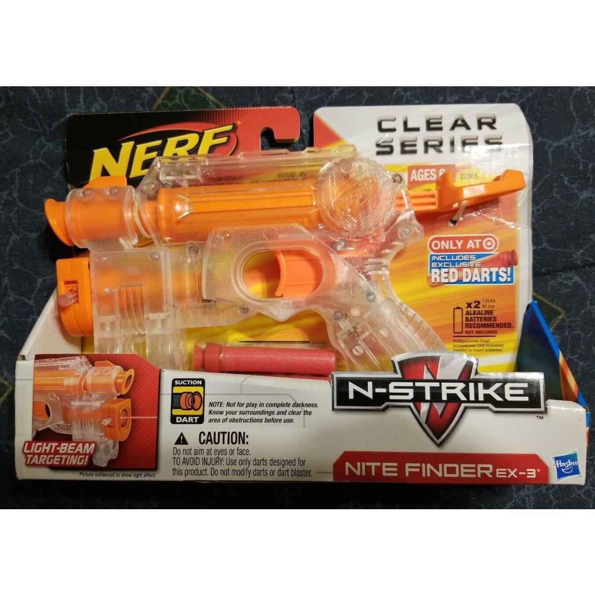 Nerf Clear Series N-strike Nite Finder EX-3 Hasbro