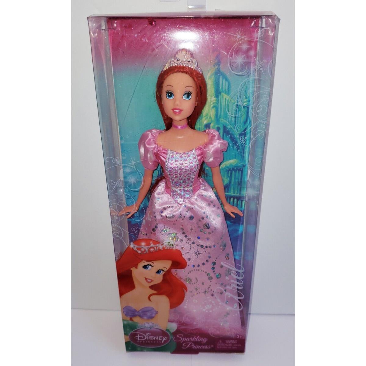 Disney Sparkling Princess Doll Pink Castle Gown Ariel Little Mermaid 2009