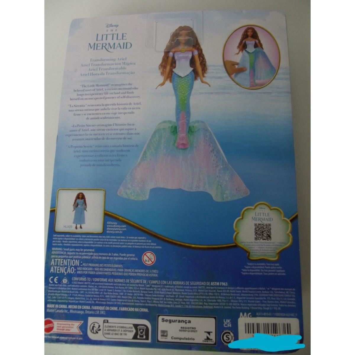 Disney Live Action Deluxe Little Mermaid Transforming Ariel Doll