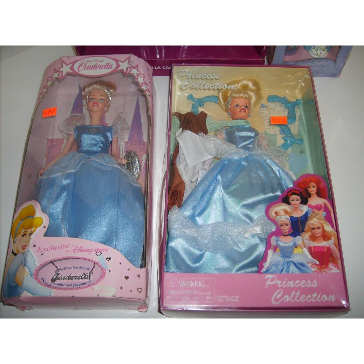 Disney Store Cinderella Collection Princess Dolls Wall Clock Tooth Brush