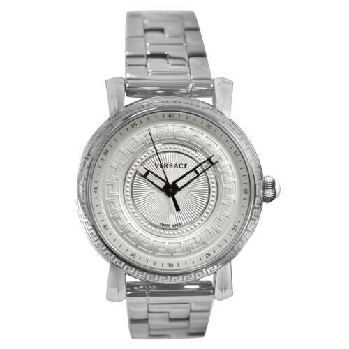 Versace Day Glam VQ903 0014 Stainless Steel 38MM Quartz Watch - Silver Band