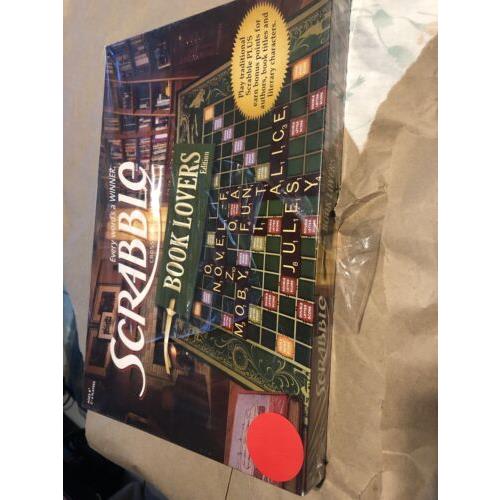 Scrabble For Book Lovers Torn Seal Dented Back Box as Picture